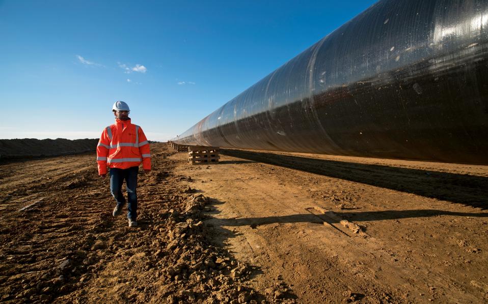 Υπάρχουν ενστάσεις για τις περιβαλλοντικές επιπτώσεις του αγωγού, ωστόσο οι μηχανικοί είναι καθησυχαστικοί. Φωτογραφίες: Αλέξανδρος Αβραμίδης