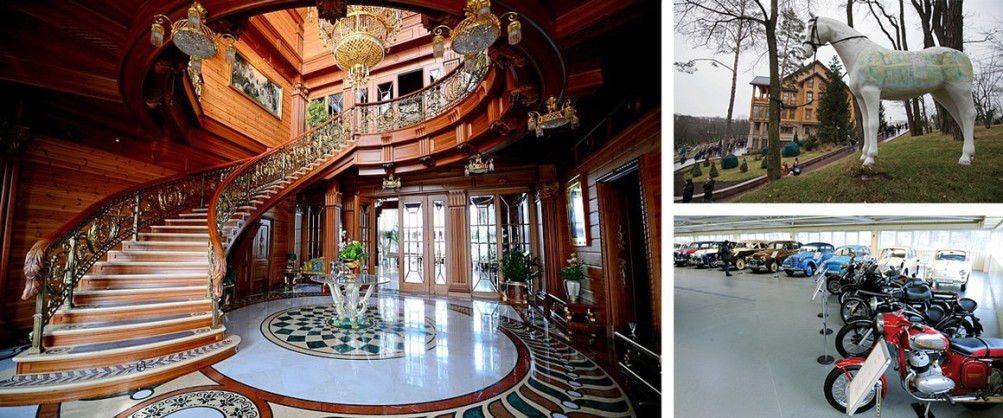 VIKTOR YANUKOVYCH: When the Ukrainian strongman was thrown from power in a 2014 revolution, security guards abandoned his estate outside Kyiv, allowing the public to witness his opulent lifestyle—featuring a palatial home, gardens and a zoo, not to mention brandy and an antique car collection. The complex has since been converted into a museum.