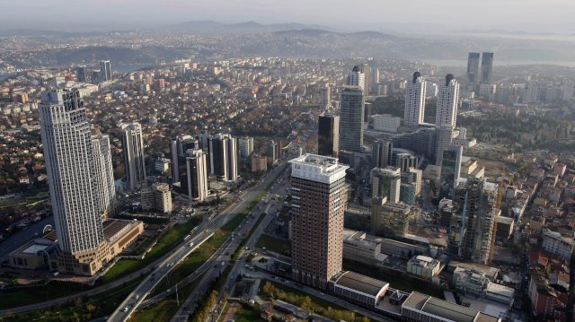The Istanbul banking quarter of Levent