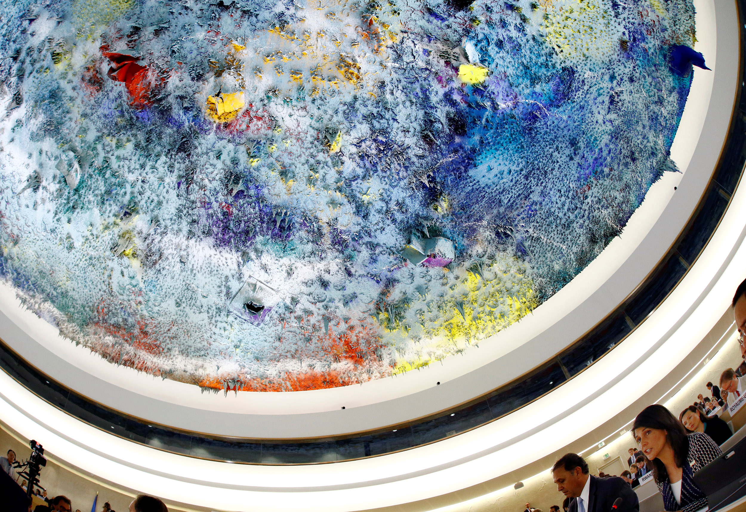 U.S. Ambassador to the United Nations Nikki Haley attends the United Nations Human Rights Council