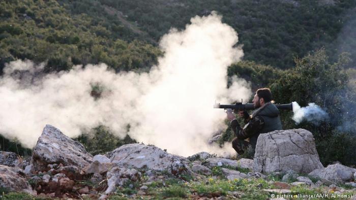 Fighting in Afrin (picture-alliance/AA/H. Al Homsi )